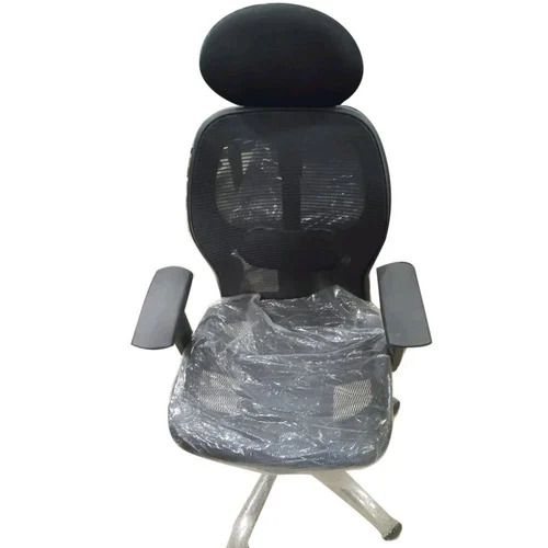 Mesh Executive Chair - Foam & Steel Modern Design with Breathable Material | High Backrest Tilt Function Swivel Base Padded Armrests Smooth Reclining Easy Mobility