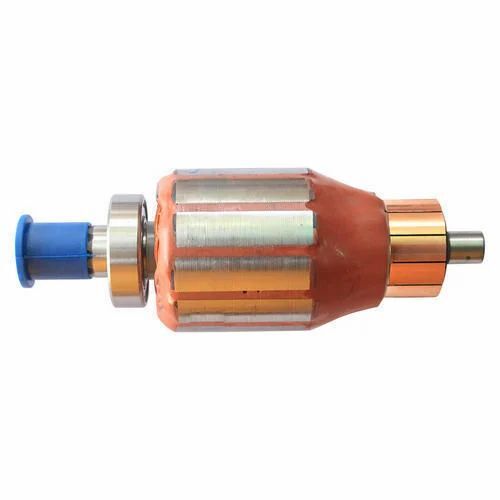 Self Starter Armature - Copper Windings, Golden Color, Polished Surface Treatment | Precision Engineering, Corrosion Resistant, Low Maintenance, Long Service Life, Impact & Heat Resistant, Balanced Design