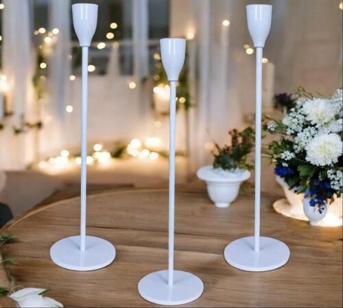 Table Top Aluminium Candle Holder Set - Metal Type: Aluminum