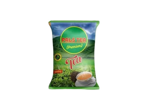 Tea Packaging Pouch - Aluminium Foil, Multi-Layer Laminated, Glossy Finish, Printed Design, Heat Sealed Closure | Multi-Color Pouch for Tea Storage