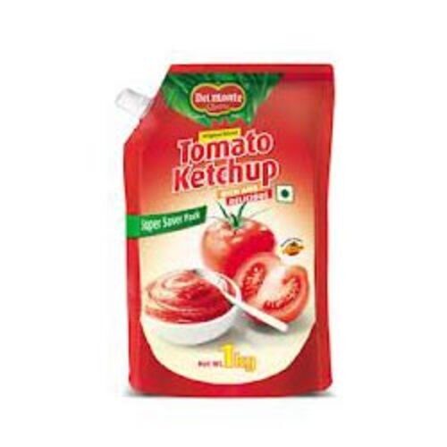 Tomato Ketchup Packaging Pouch - Plastic Material Printed Design for Enhanced Branding | Ideal for Food Service and Retail Applications