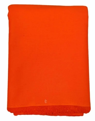 160 GSM Orange Cotton Drill Fabric - Washable, Shrink Resistant | Plain Texture, Ideal for Textile Industry Use