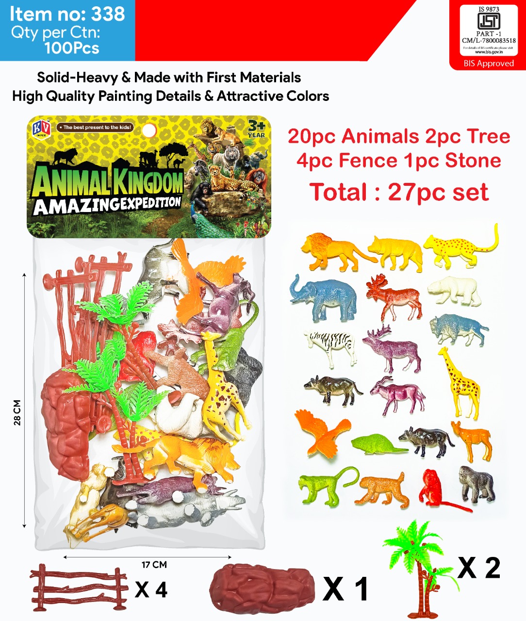 338 20 Pc Animal Set