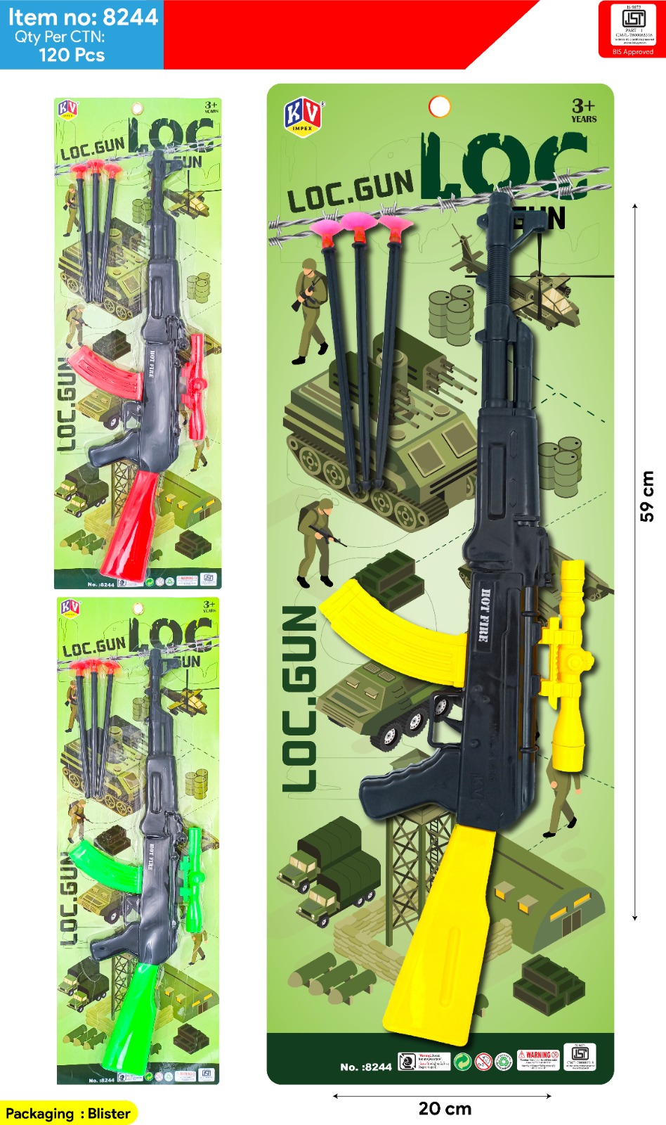 8244 LOC Gun With Arrow