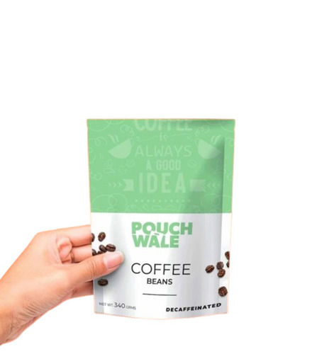 Coffee Beans Packaging Pouch - Plastic Material, Printed Pattern for Durable and Eye-Catching Coffee Beans Storage Solutions