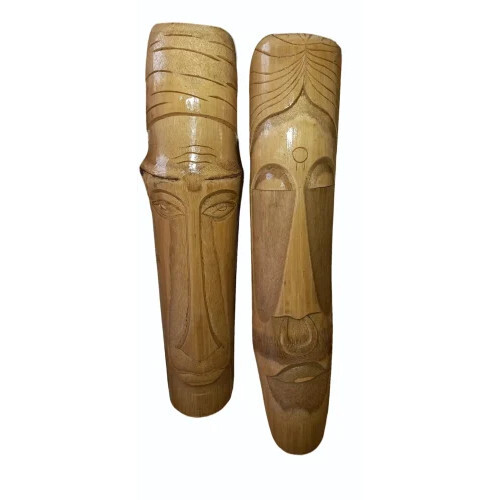 Decorative Bamboo Wall Hanging - Handcrafted Natural Brown Design | Eco-Friendly, Lightweight, Rustic Touch for Home and Office Decor