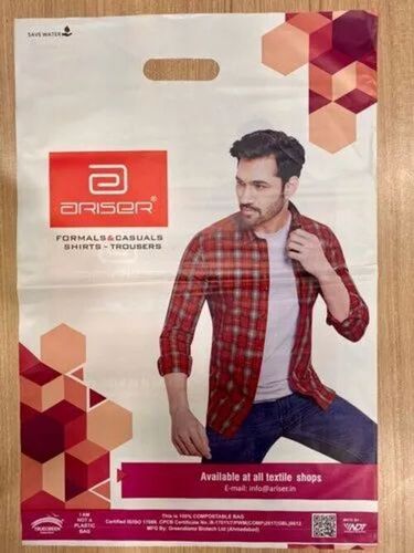 Garment Packaging Bag - Plastic Material, Printed Pattern | Ideal for Secure and Attractive Garment Packaging Solutions