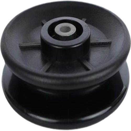 Gym Pulley - Rubber Material, Fixed Weight Application, Black Color | Commercial Use, Manual Operation, Muscle Gain