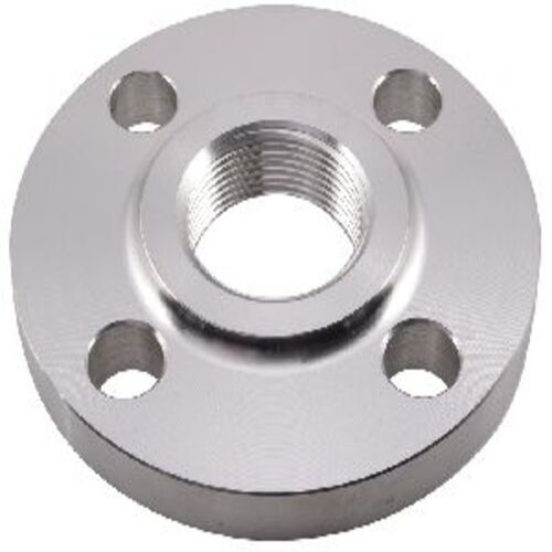 Ms Flange - Round Mild Steel Rust Proof with Polished Surface - Custom Size Silver Color Durable Metal Construction