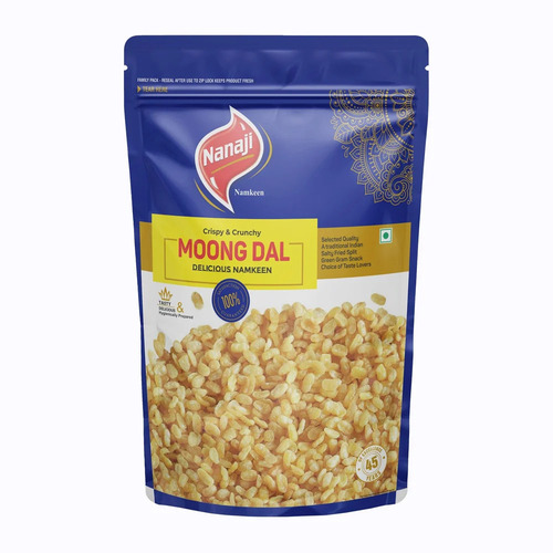 Nanaji Moong Dal Namkeen - Vegetarian Salty Snack, Crispy Texture | Food Grade Quality, Delicious Flavor, Made from Moong Dal