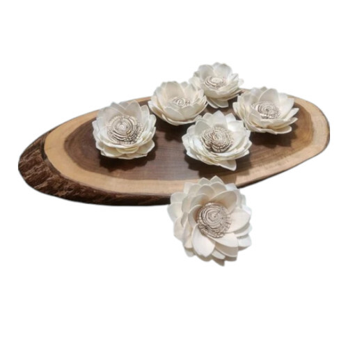 Natural Sola Wood Decorative Flower Set - 25 Pieces | Eco-Friendly, Handcrafted Elegance for Home and Wedding Decor
