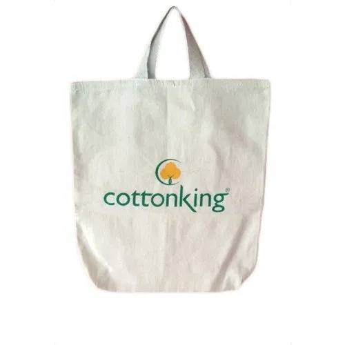 Off White Cotton Shopping Bags