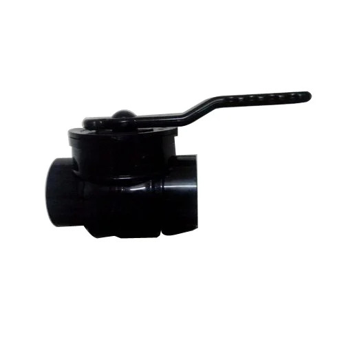 PP Single Piece Ball Valve - 1/2' to 4'W Size, White and Blue, Medium Pressure, Threaded Valve, Industrial Pipe Fitting