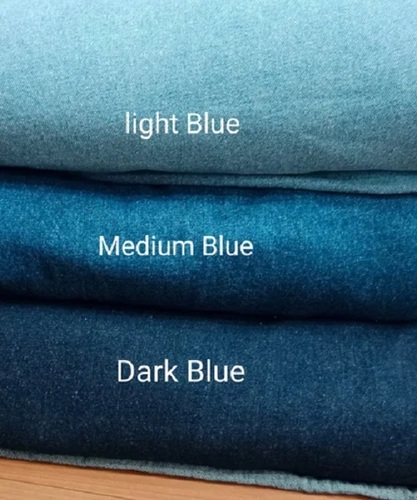 Pre Washed Denim Fabric - Plain Texture, Various Colors | Washable, Shrink Resistant, Ideal for Textile Industry