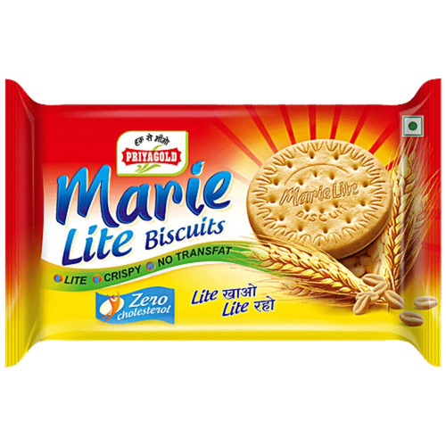 Priyagold Marie Lite Biscuits - Round Cracker, Vegetarian Delight , Sweet Flavor with Savory Crunch