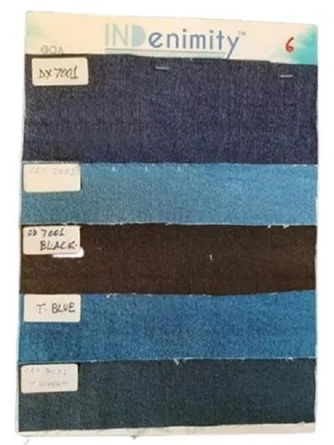 Plain Lycra Denim Fabric - Washable, Shrink Resistant | Suitable for Textile Industry, Various Colors Available