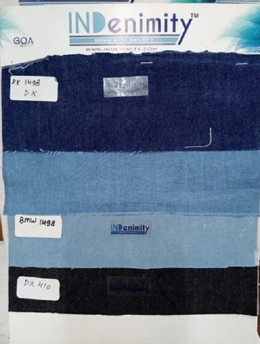 Denim Shirting Fabrics - Washable, Shrink Resistant, Plain Pattern | Ideal for Textile Industry Use, Available in Various Colors