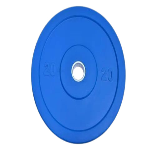 Rubber Weight Plate - Fixed Weight, Black Rubber Material | Strength Gain for Biceps, Commercial Grade Gym Equipment