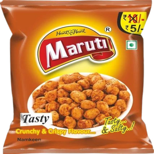 Salted Peanut Namkeen - Food Grade, Easy To Digest, Soft Texture, 3 Months Shelf Life | Salty and Tasty Snack