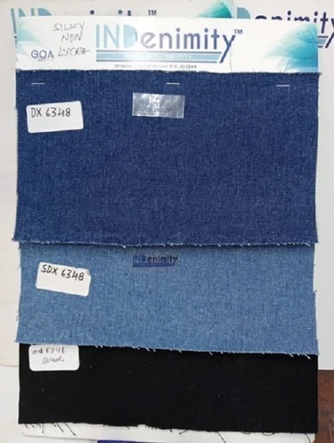 Soft And Silky Denim Fabrics - Washable, Shrink Resistant | Plain Texture, Various Colors, Soft Feel For Textile Industry