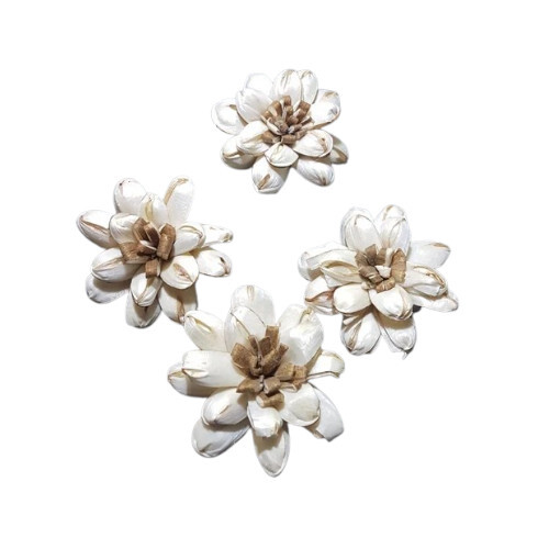Sola Aspen Flower - 25 Piece Set, 8 cm Handmade Decorative Flower | Eco-Friendly, Durable Artificial Sola Wood, Elegant Home and Wedding Decoration