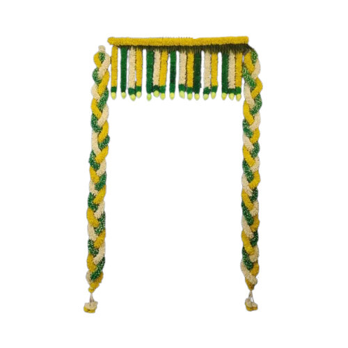 Sola Wood Gajmala - 3 Pieces, Handmade Decorative Flower with Intricate Design | Eco-Friendly, Ideal for Religious and Cultural Ceremonies