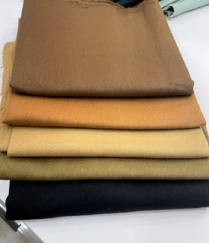 Twill Lycra Fabric - Washable, Shrink Resistant | Various Colors, Plain Texture for Textile Industry
