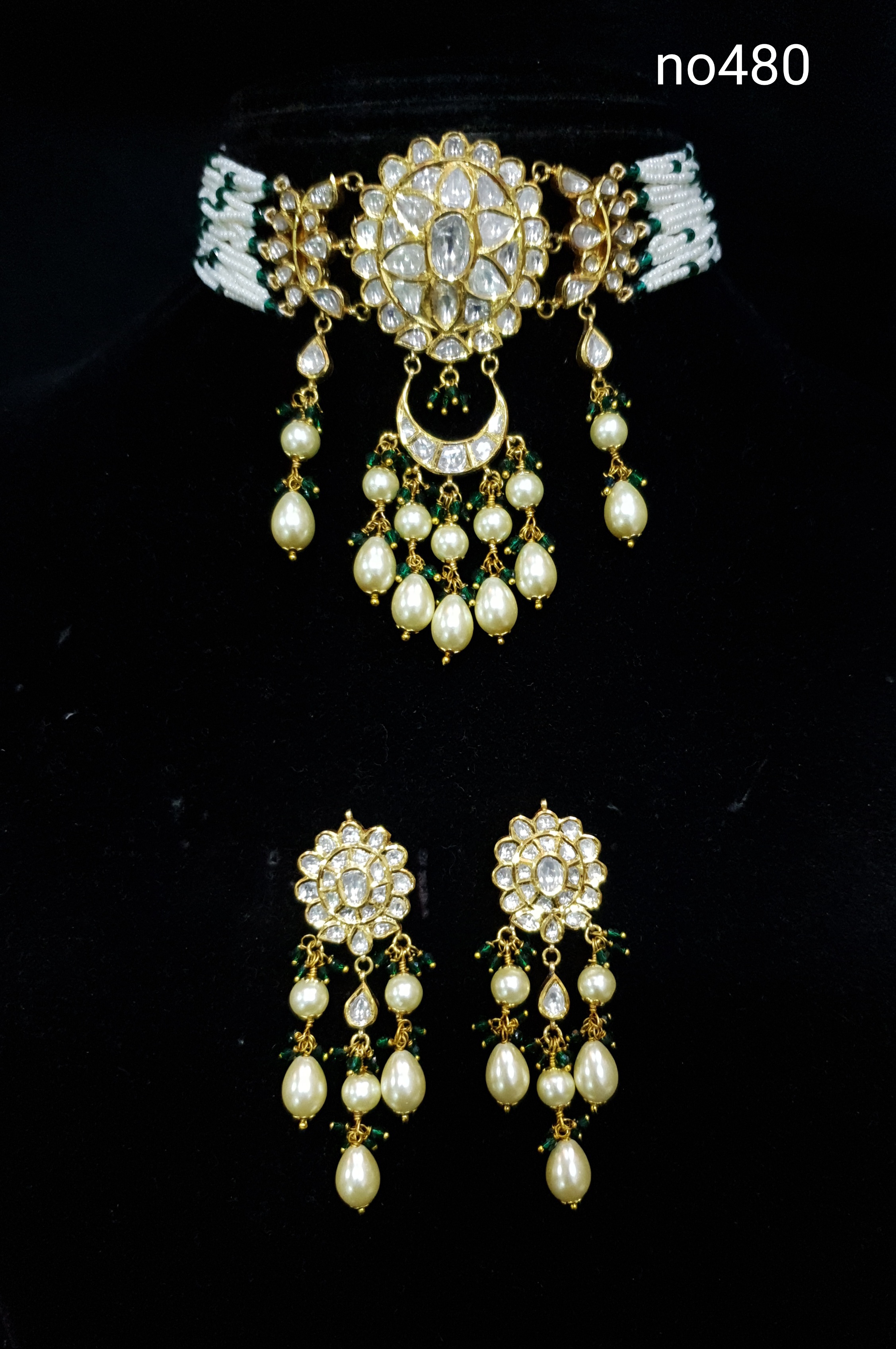 Uncut Diamond Polki Gold Chick Set