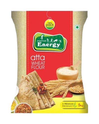 Wheat Flour Packaging Pouch - Plastic Material, Printed Design for Enhanced Visibility and Versatile Application