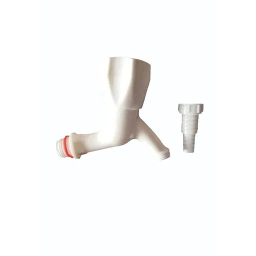 White Plastic Bib Cock
