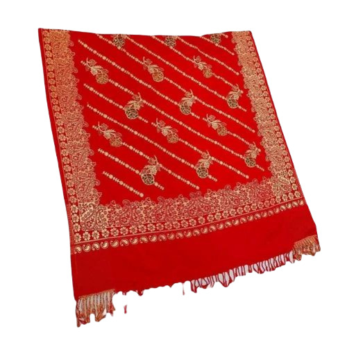 Kashmiri Shawl - Woolen, 40x80 Inches | Warm and Soft, Embroidered Design for Casual Wear in Winter