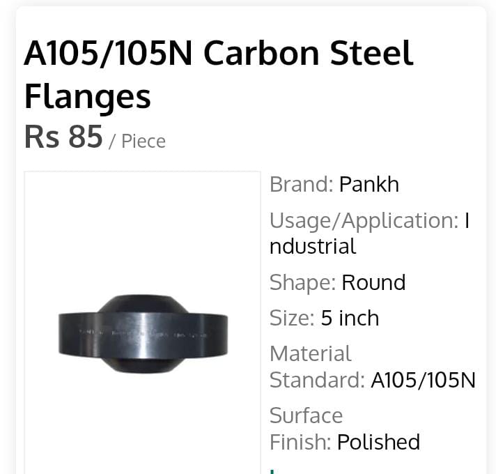 A 105 / 105N CARBON STEEL FLANGES 