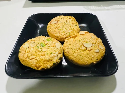 Dryfruits Cookies - Semi-Soft Sweet Biscuit Round Shape with Delicious Vegetarian Ingredients | Tasty Dryfruits Delight