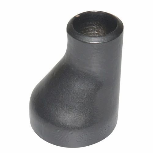 Ms Eccentric Reducer - Stainless Steel, 1.25 inches x 1 inch Size, Silver Color, Eccentric Type, Buttweld Connection, Sch: 40