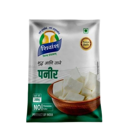 Paneer Packaging Pouch - Plastic Material | Printed Pattern for Enhanced Presentation and Protection