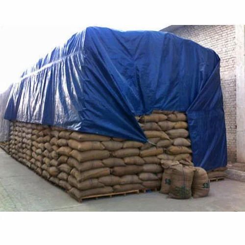 Polyester Agricultural Tarpaulins - Double Layer Standard Size | Blue, Tear Resistant, Plain Design, Quality Tested, Timely Delivery