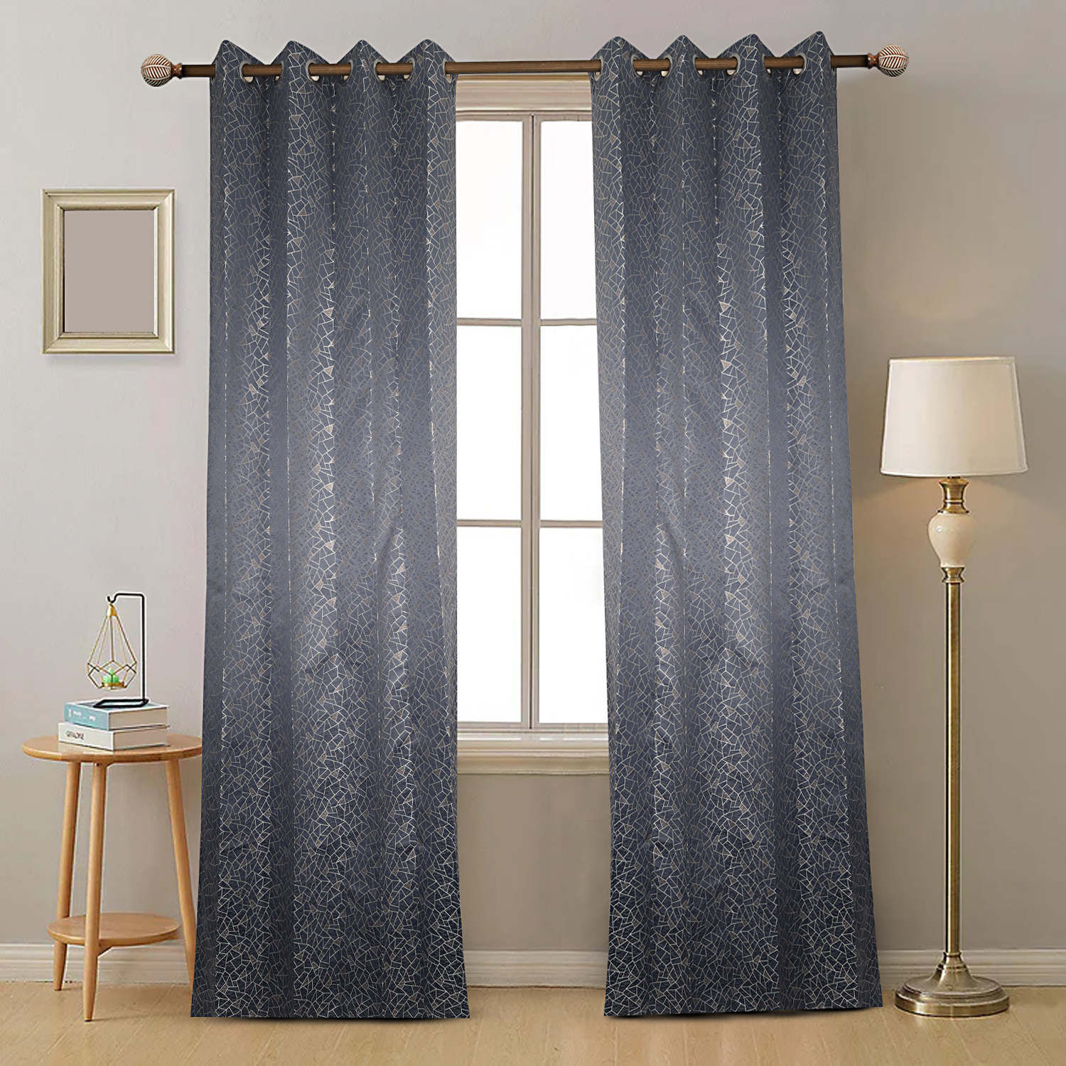 Printed Home Curtain-20 - Color: Multicolor