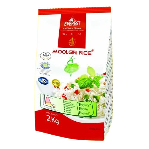 Rice Packaging Pouch - Plastic Material, Printed Design | Ideal for Efficient Rice Storage and Preservation