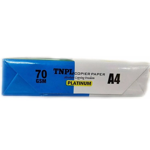 Tnpl Platinum 70 Gsm A4 Size Copier Paper 500 Sheets - Color: White