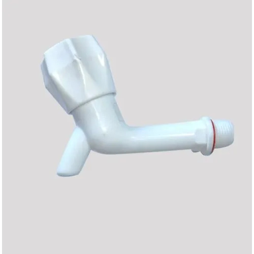 White Plastic Bib Cock