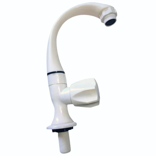 White PVC Swan Neck Water Tap