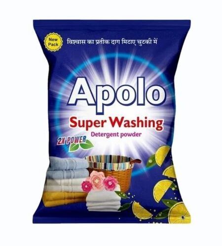 Detergent Powder Packaging Pouch - Plastic Material 2 Kg Capacity | Printed Design for Efficient Detergent Storage