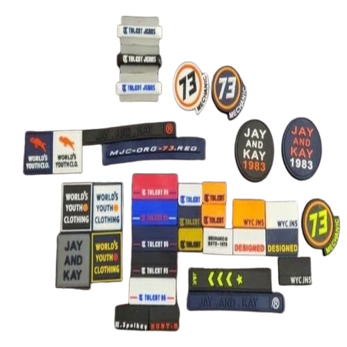 Footwear Pvc Label - Customized Multi-colored Packaging for Garments | Ideal for Branding and Fashion Applications