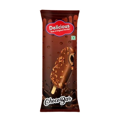 Ice Cream Packaging Pouch - BOPP, 12 x 18 Inches | Printed Flexographic Design, Glossy Finish, Multi-Layer Lamination