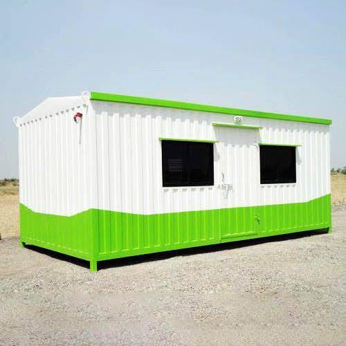 Mild Steel Portable Cabin - Color: White