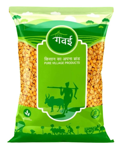 Pulses Packaging Pouch - PET (Polyester), 6x4 Inches Window Pouch, Double Layer Laminated, Printed Rotogravure Finish, Glossy Surface