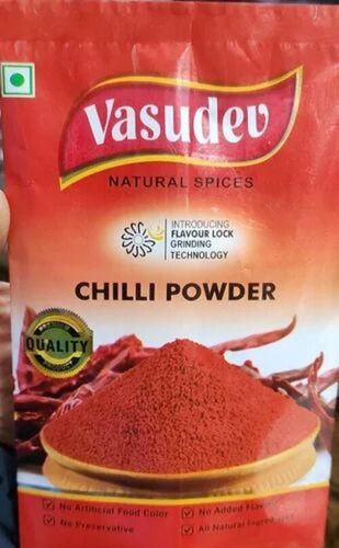 Red Chilli Powder - Plastic Packaging Pouch | Printed Design, Ideal for Spices