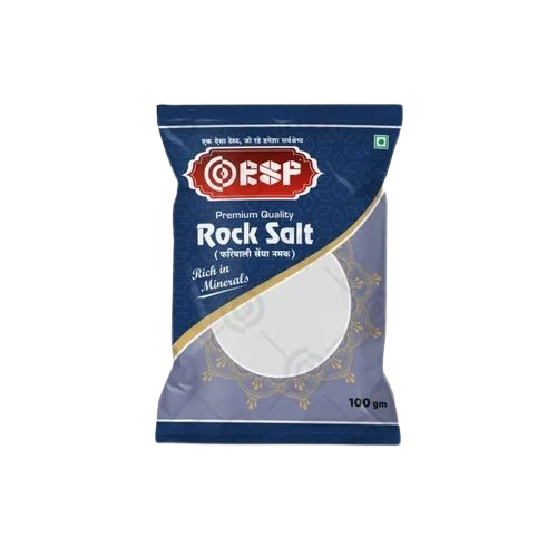 Rock Salt Packaging Pouch - PET Material 8x12 Inches Size Printed Multi-Layer Lamination Matte Finish Heat Sealed Closure