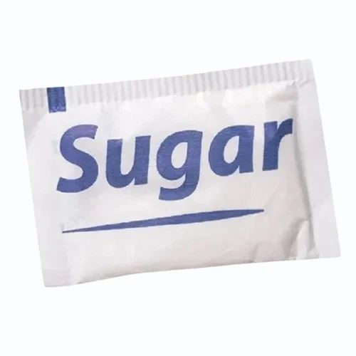 Sugar Sachet Packaging Pouch - Poly Coated Paper, Rotogravure Printed for Optimal Packaging Solution