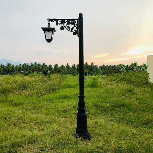 Cast Iron Light Post - Color: Black